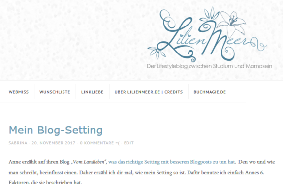 Blog-Setting